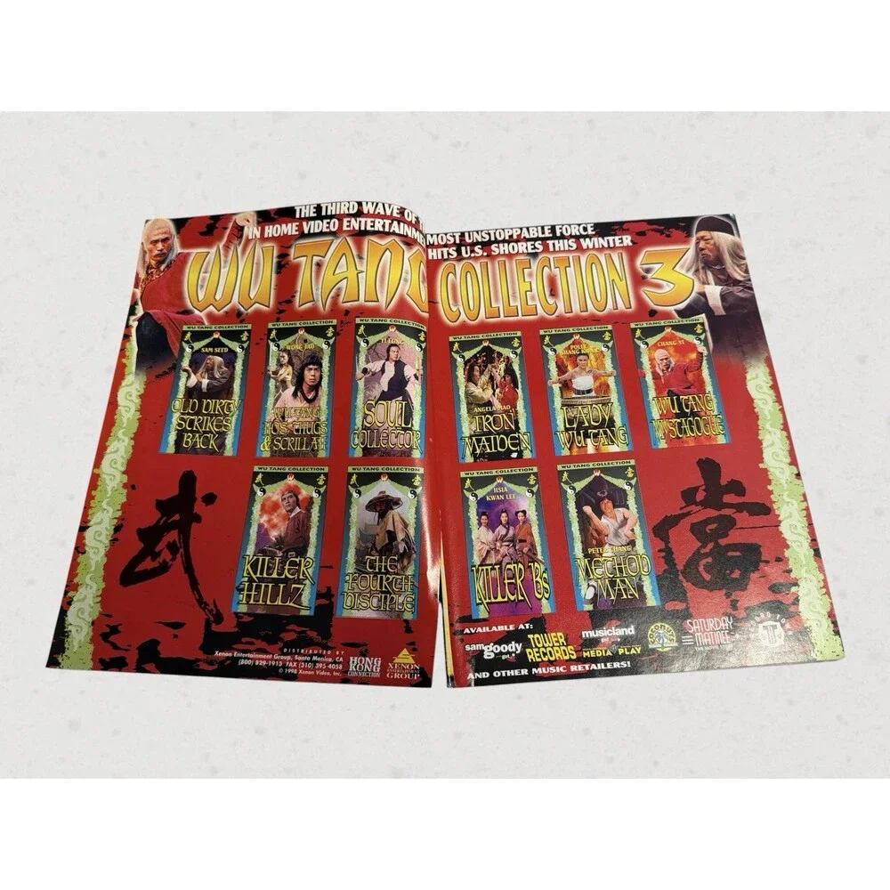 Vintage 1990s Hip Hop Promo Magazine Incomplete Missing Cover - Wu-Tang